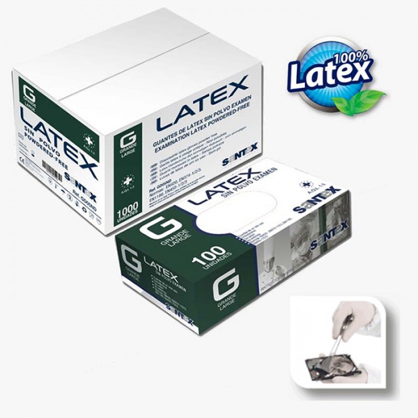 Guantes Látex Sin Talco 100u